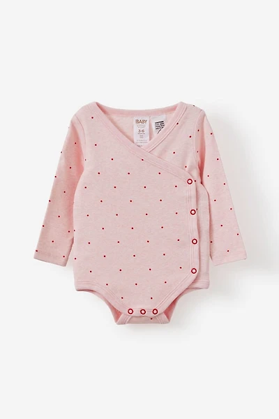 Organic Cross Over Long Sleeve Bubbysuit