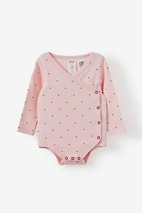 Organic Cross Over Long Sleeve Bubbysuit