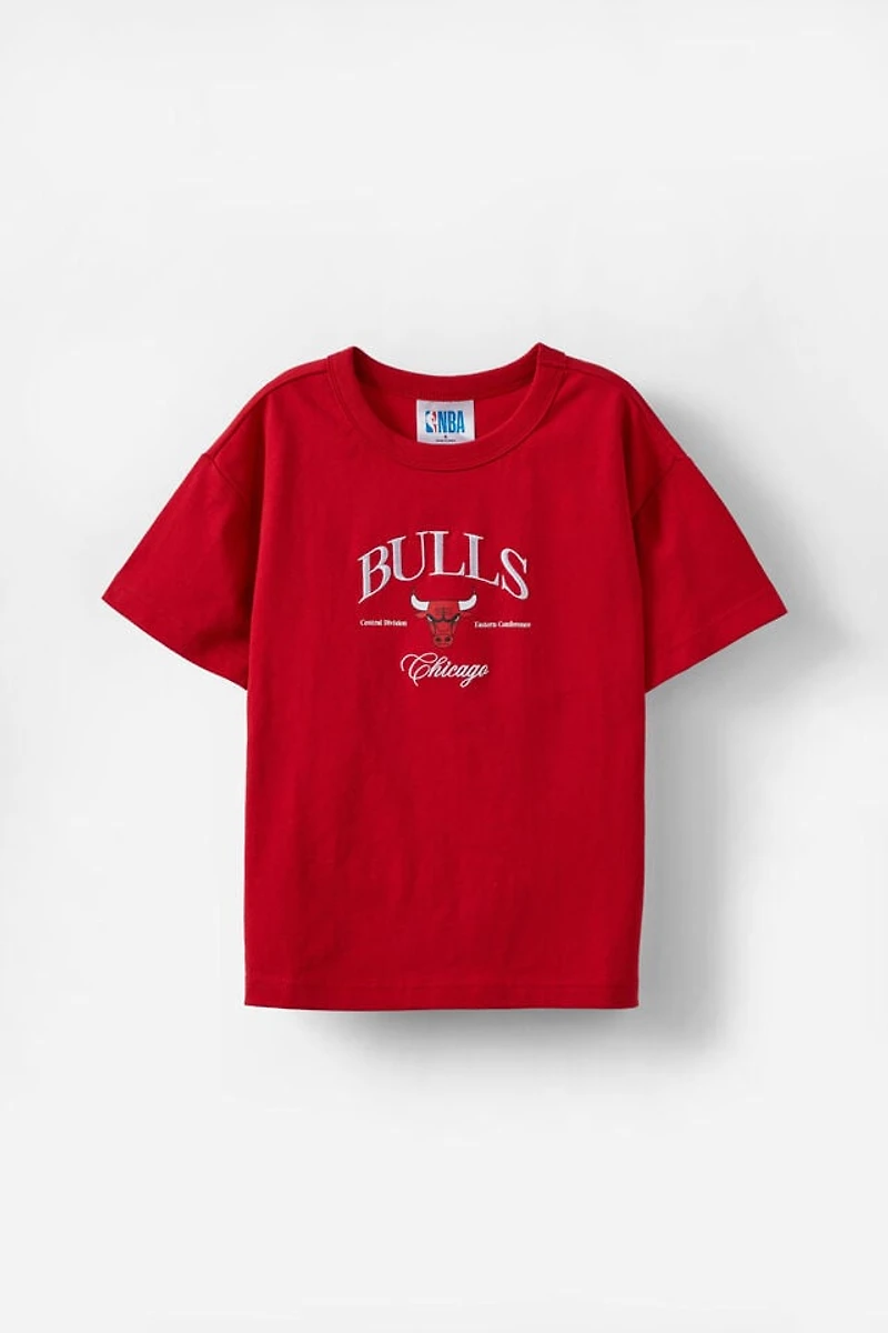 NBA Chicago Bulls Drop Shoulder Short Sleeve Tee