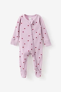 Littlie Organic Long Sleeve Zip All One Romper