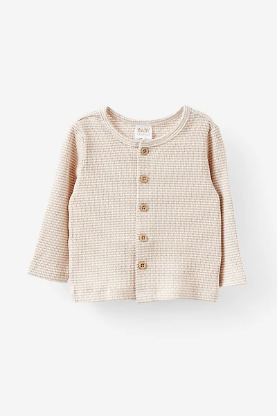 Organic Pointelle Cardigan