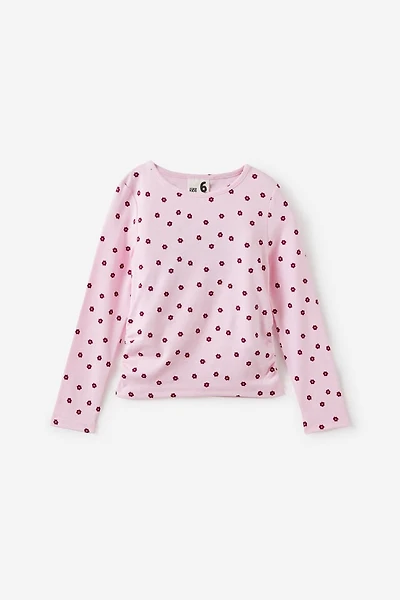 Fitted Long Sleeve Essential Gathered Top