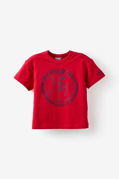 Disney Mickey Mouse Drop Shoulder Short Sleeve Tee