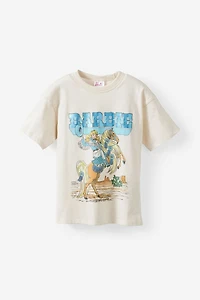 Barbie Drop Shoulder Short Sleeve Tee