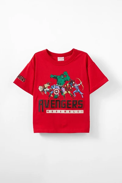 Avengers Drop Shoulder Short Sleeve Tee