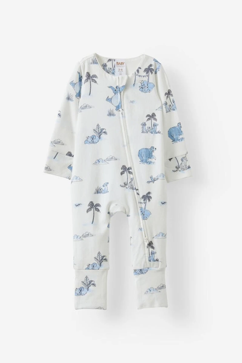 Disney Long Sleeve Zip Romper