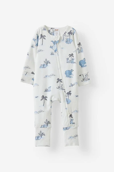 Disney Long Sleeve Zip Romper