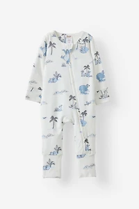 Disney Long Sleeve Zip Romper