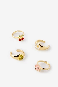 Kids 4Pk Ring Set