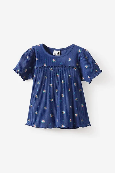 Posie Short Sleeve Babydoll Top