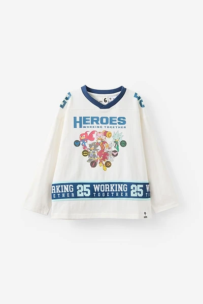 Sonic x DC Comics Long Sleeve Mesh Jersey