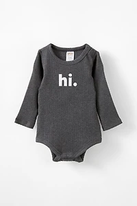 Organic Pointelle Long Sleeve Bubbysuit