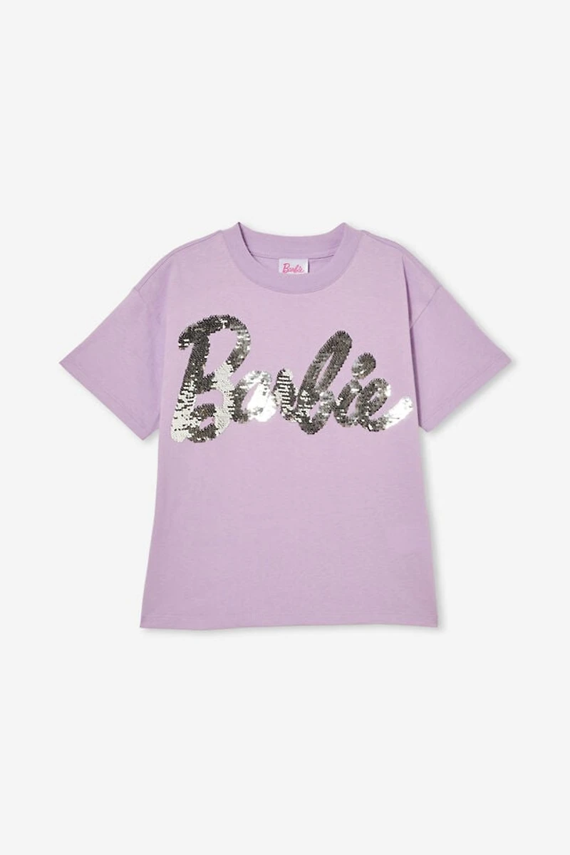 Barbie Drop Shoulder Short Sleeve Tee