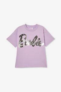 Barbie Drop Shoulder Short Sleeve Tee