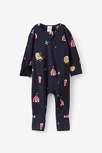 Growie Long Sleeve Zip All One Romper