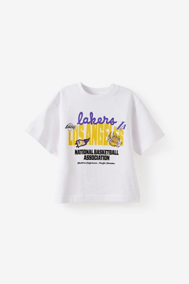 NBA La Lakers Boxy Crop Tee