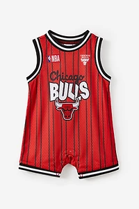 NBA Chicago Bulls Sleeveless Snap Playsuit