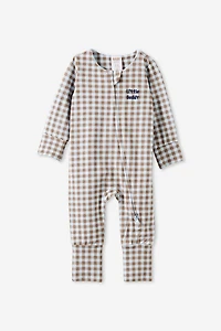 Growie Long Sleeve Zip All One Romper