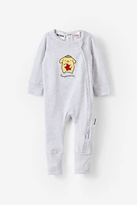 Sanrio Pompompurin Long Sleeve Zip Romper