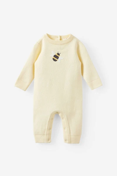 Baby Organic Knit Long Sleeve All One