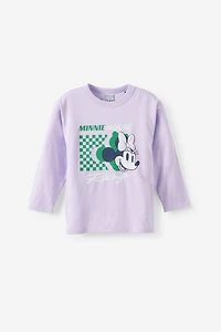 Disney Minnie Mouse Long Sleeve Drop Shoulder Tee