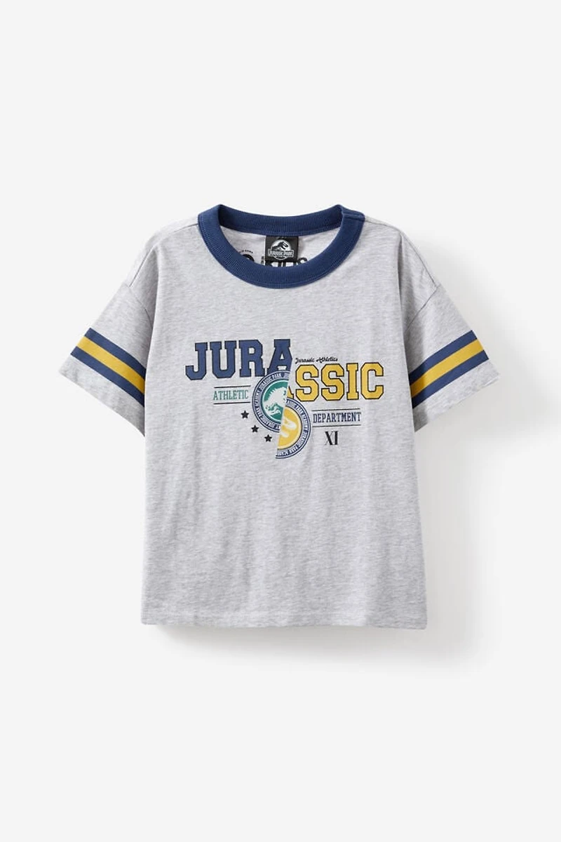 Jurassic Park Drop Shoulder Short Sleeve Tee