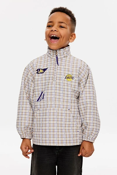 NBA LA Lakers Quarter Zip Spray Jacket