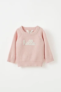 Baby Organic Knit Sweater