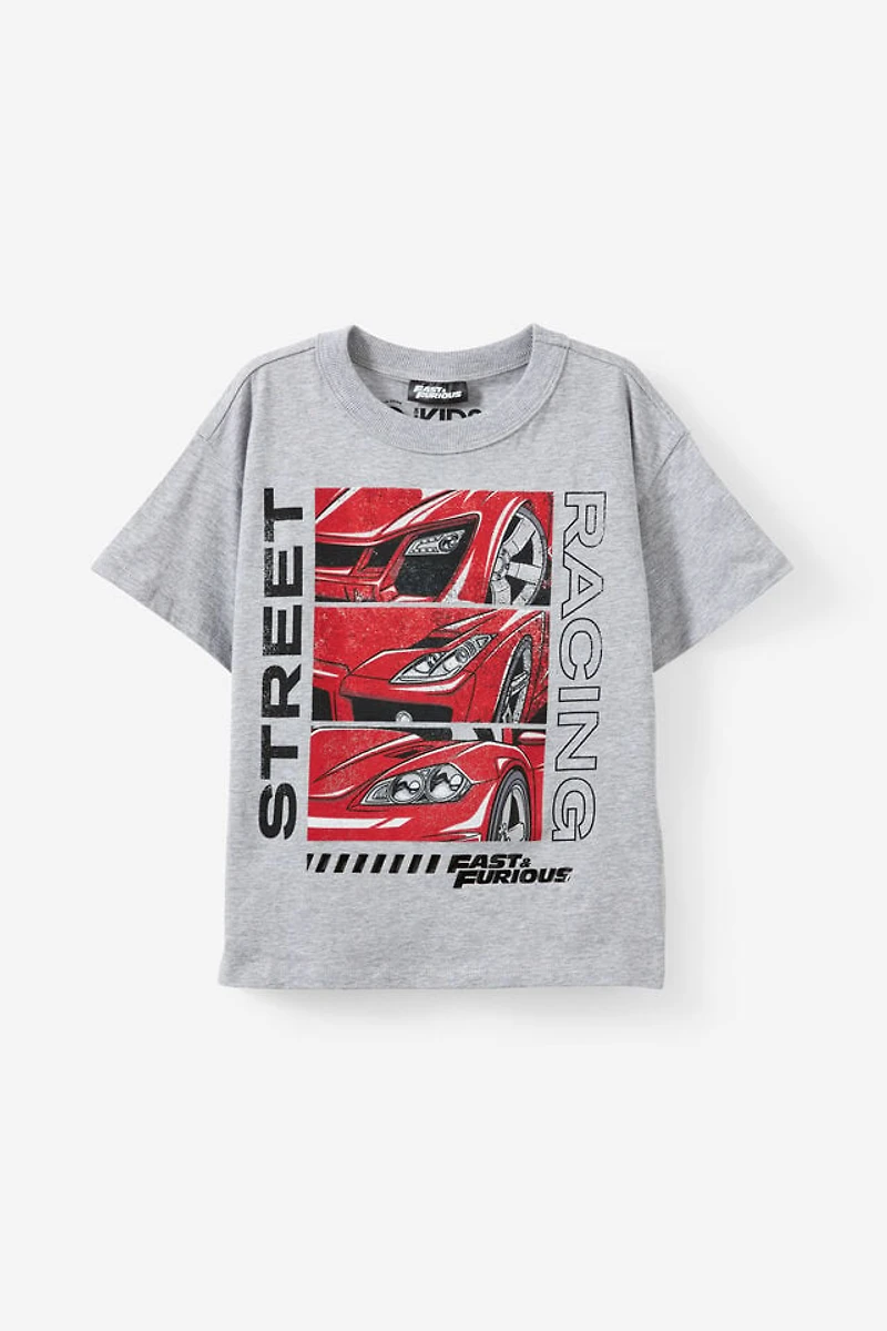 Fast And The Furious Drop Shoulder Short Sleeve Tee