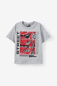 Fast And The Furious Drop Shoulder Short Sleeve Tee
