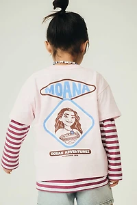 Moana Disney Drop Shoulder Short Sleeve Tee