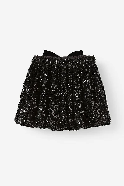 Daisy Embellished Bow Bubble Skirt