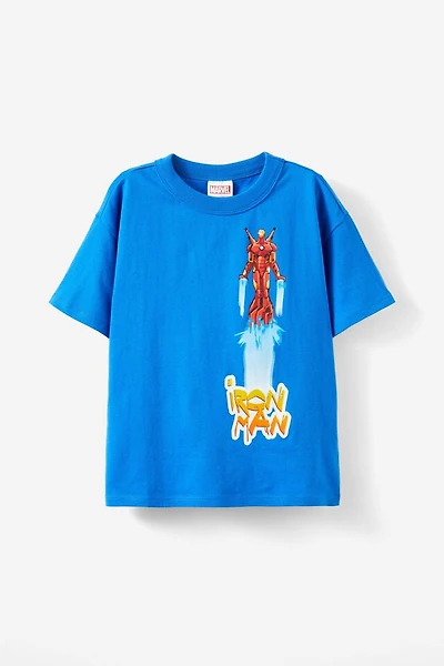 Iron Man Drop Shoulder Short Sleeve Tee