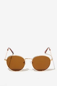 Kids Riley Round Metal Sunglasses