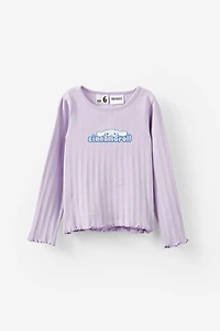 Sanrio Cinnamoroll Pointelle Crew Tee