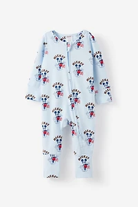 Mickey Mouse Disney Long Sleeve Zip Romper