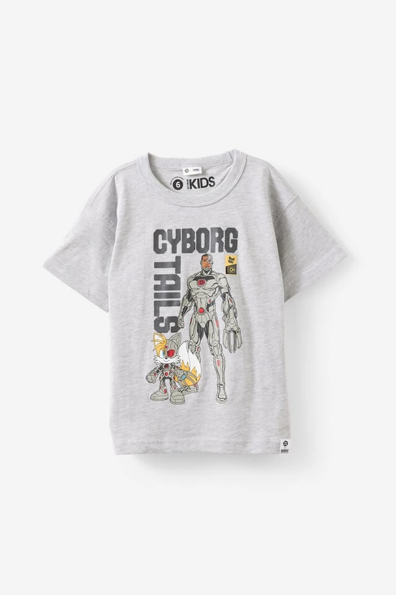 Sonic x DC Comics Drop Shoulder Short Sleeve Tee