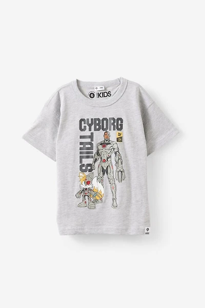 Sonic x DC Comics Drop Shoulder Short Sleeve Tee