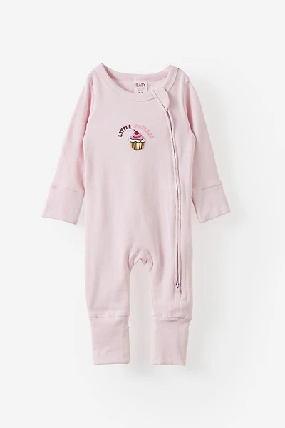 Growie Long Sleeve Zip All One Romper