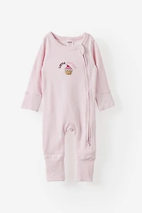 Growie Long Sleeve Zip All One Romper