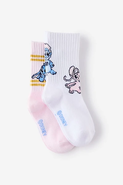 Kids 2Pk License Crew Socks