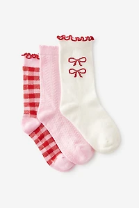 Kids 3Pk Crew Socks