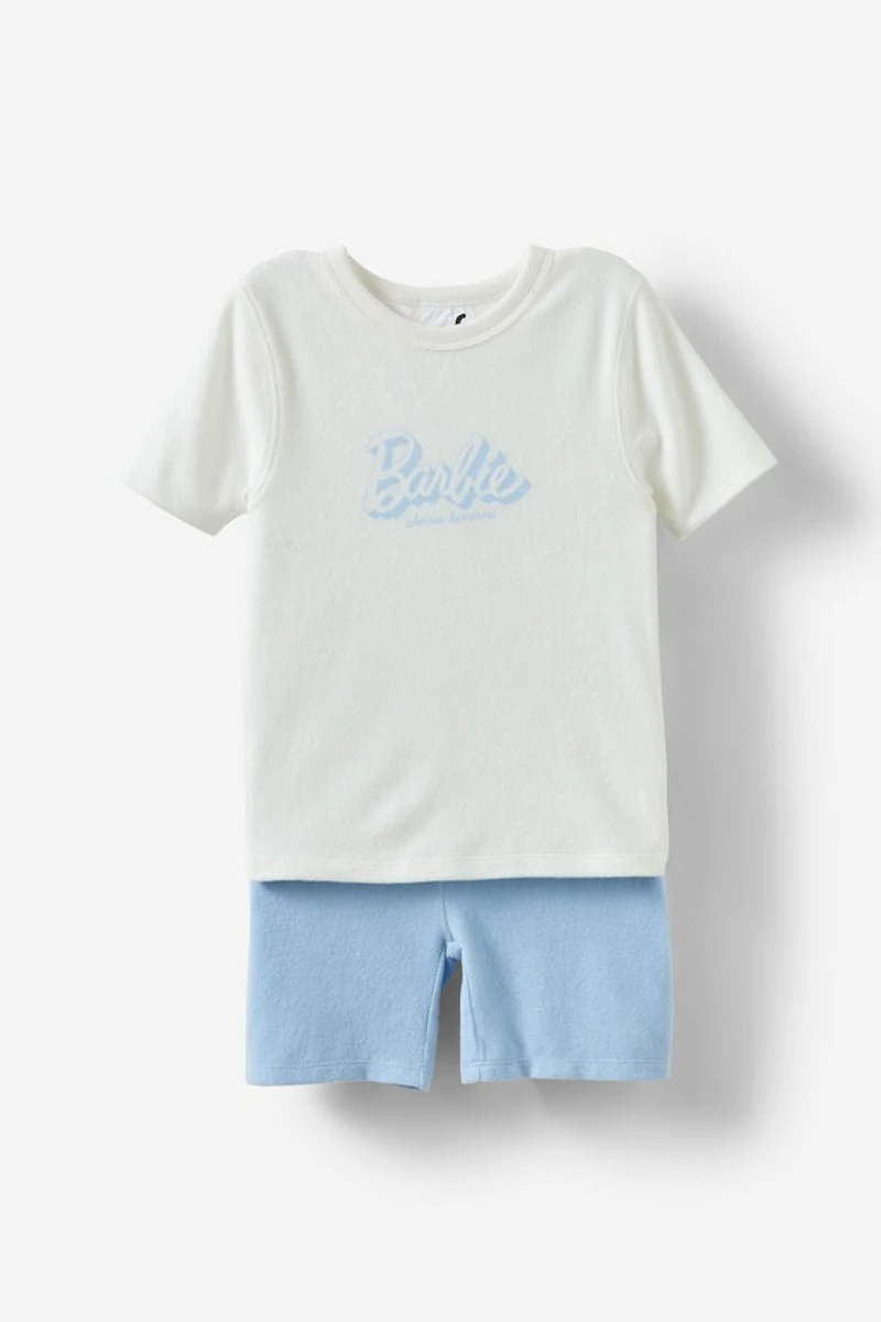 Barbie Super Soft Short Sleeve Pajama Set