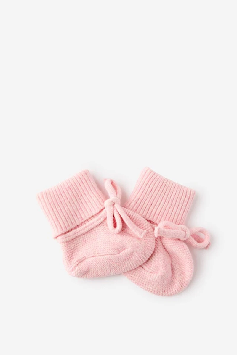 Baby Organic Blend Knit Booties