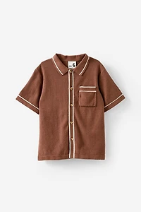 Knitted Short Sleeve Shirt