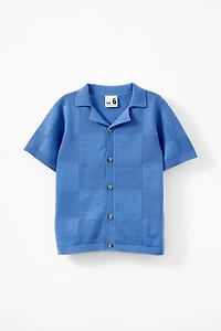 Knitted Short Sleeve Shirt