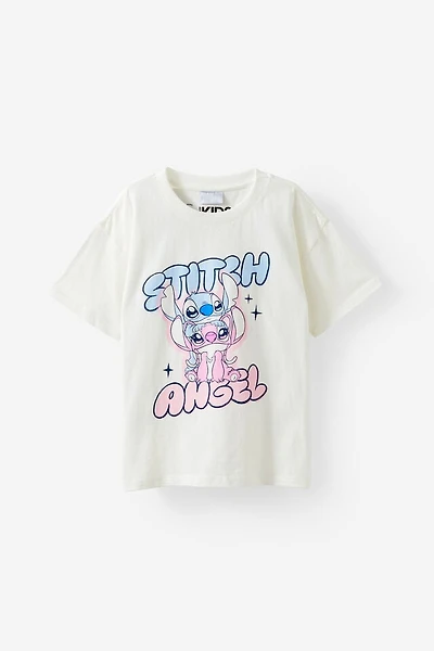 Stitch & Angel Drop Shoulder Short Sleeve Tee
