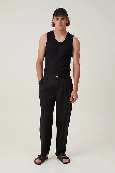 Linen Pleat Pant