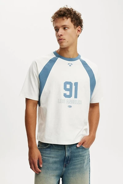 Cropped Fit Graphic T-Shirt