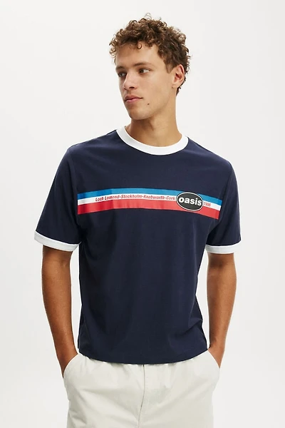 Oasis Cropped Fit Music T-Shirt